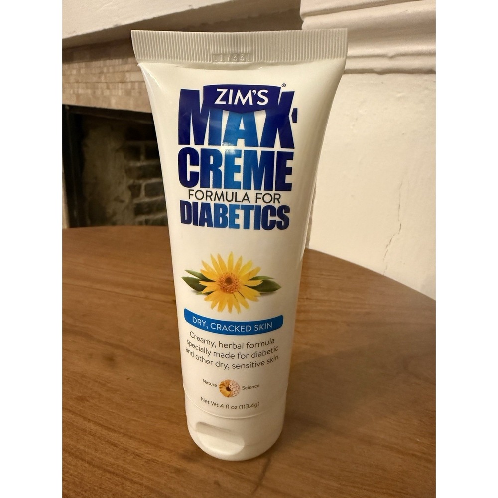 (1) Original Zim's Crack Creme Diabetics Aloe/Arnica 4oz LARGE TUBE VHTF SEALED